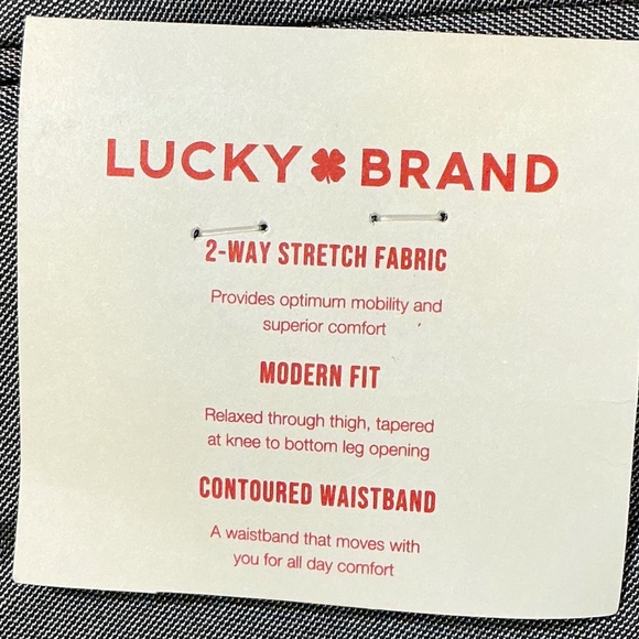 Lucky Brand Dress Pants NWT 30x32 Gray Tailored Trousers - Picture 5 of 9